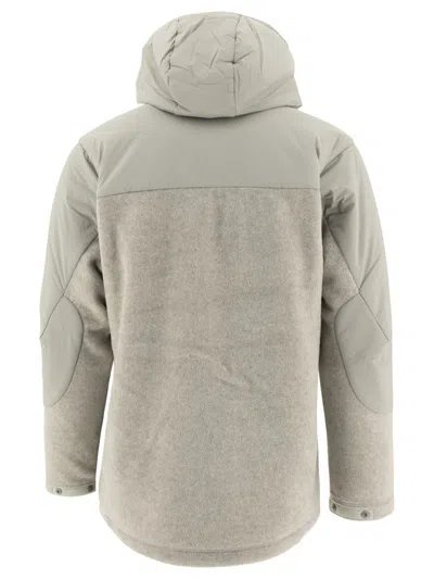 And Wander Versatile Grey Fleece-insert Jacket In Grey