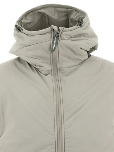 And Wander Versatile Grey Fleece-insert Jacket In Grey