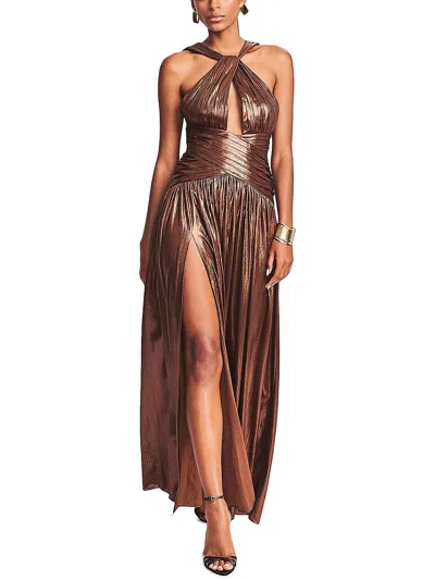 Retroféte Salem Womens Sleeveless Formal Evening Dress In Brown