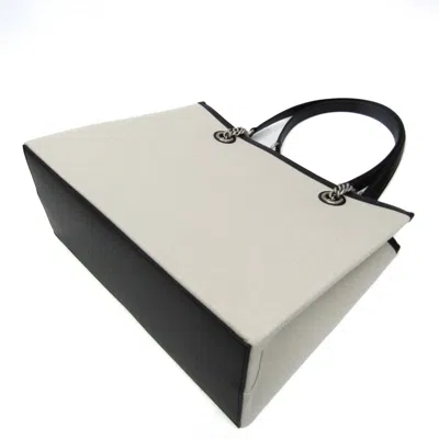 Pre-owned Balenciaga Cabas White Canvas Tote Bag ()