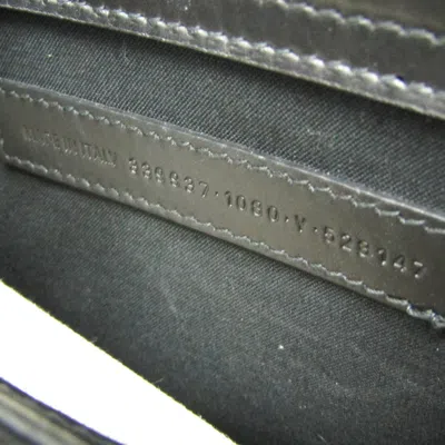 Pre-owned Balenciaga Navy Pouch White Canvas Shoulder Bag ()