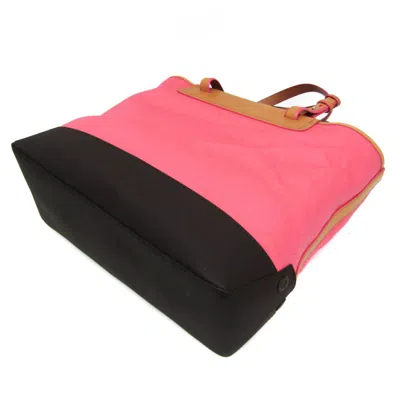 Pre-owned Bally Pink Canvas Tote Bag ()