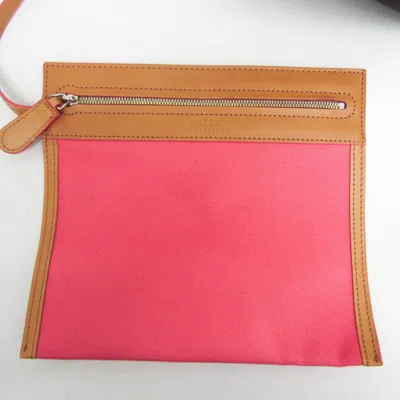 Pre-owned Bally Pink Canvas Tote Bag ()