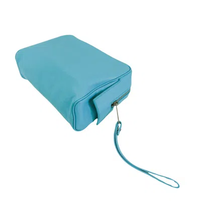 Pre-owned Bottega Veneta Blue Leather Clutch Bag ()