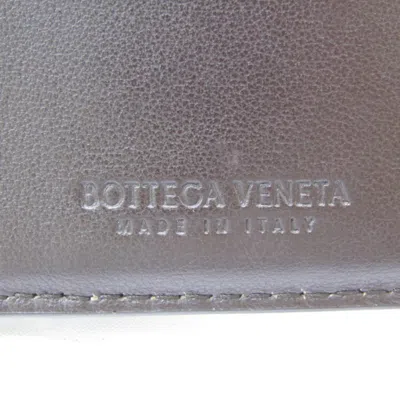Pre-owned Bottega Veneta Intrecciato Brown Leather Wallet  ()