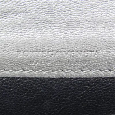 Pre-owned Bottega Veneta Intrecciato Grey Leather Wallet  ()