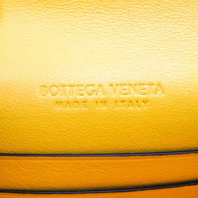 Pre-owned Bottega Veneta Intrecciato Yellow Leather Wallet  ()