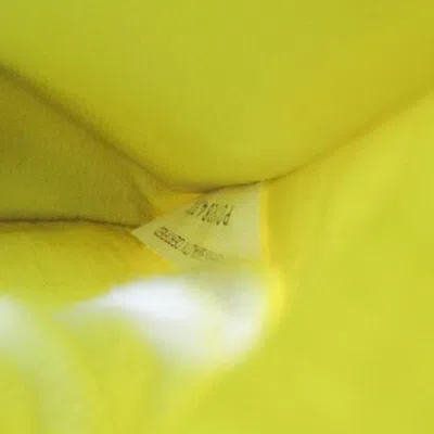 Pre-owned Bottega Veneta Organizer Yellow Leather Clutch Bag ()