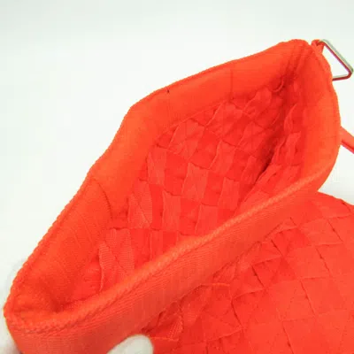 Pre-owned Bottega Veneta Orange Leather Clutch Bag ()