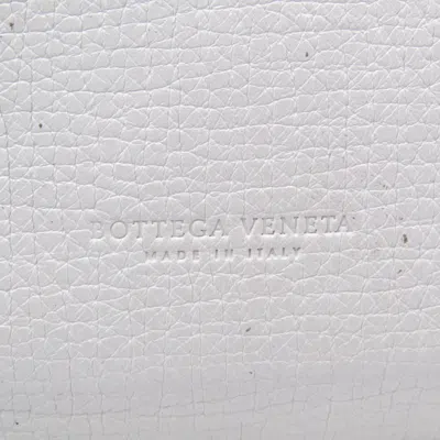 Pre-owned Bottega Veneta Palmerato White Leather Wallet  ()