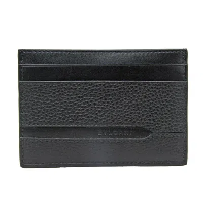 Pre-owned Bulgari Black Leather Wallet  ()