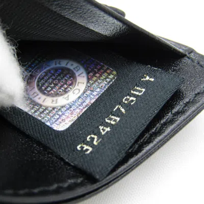 Pre-owned Bulgari Black Leather Wallet  ()