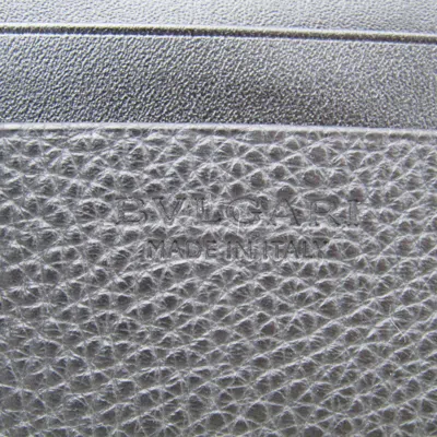 Pre-owned Bulgari Black Leather Wallet  ()