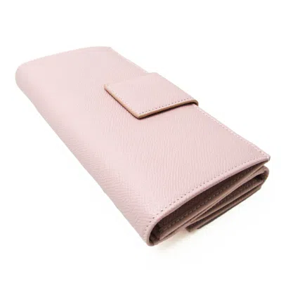 Pre-owned Bulgari Pink Leather Wallet  ()