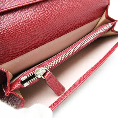 Pre-owned Bulgari Bvlgari Bvlgari Burgundy Leather Wallet  ()