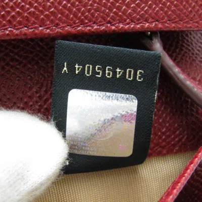 Pre-owned Bulgari Bvlgari Bvlgari Burgundy Leather Wallet  ()