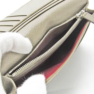 Pre-owned Bulgari Bvlgari Bvlgari Grey Leather Wallet  ()
