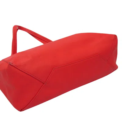 Pre-owned Celine Céline Horizontal Red Leather Tote Bag ()
