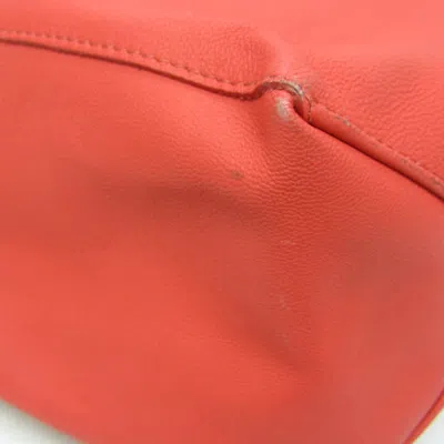 Pre-owned Celine Céline Horizontal Red Leather Tote Bag ()