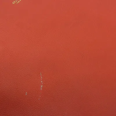 Pre-owned Celine Céline Horizontal Red Leather Tote Bag ()