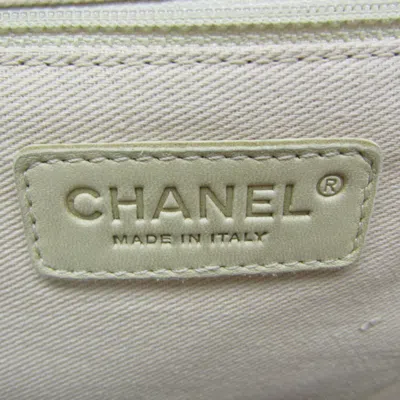 Pre-owned Chanel Chocolate Bar Black Canvas Tote Bag ()