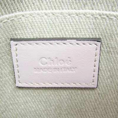 Pre-owned Chloé Woody Beige Canvas Tote Bag ()