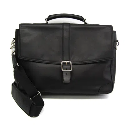Pre-owned Coach Black Leather Briefcase Bag ()