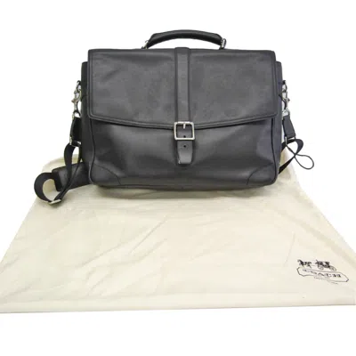 Pre-owned Coach Black Leather Briefcase Bag ()