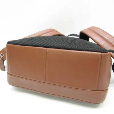 Pre-owned Coach Brown Leather Backpack Bag ()