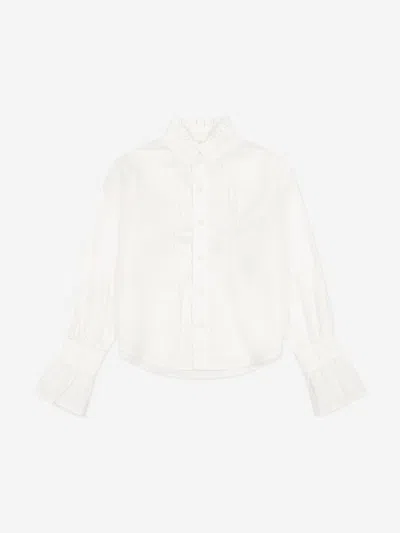 Dl1961 Girls Simona Shirt In White
