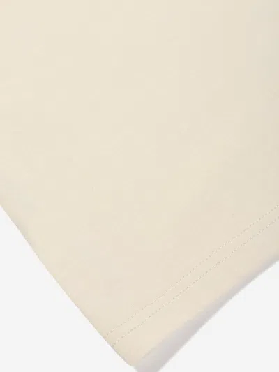 New Balance Boys Jersey Small Logo T-shirt In Beige