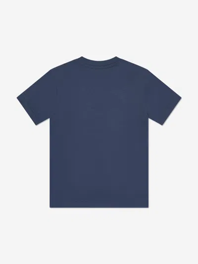 New Balance Boys Jersey Stacked Logo T-shirt In Blue
