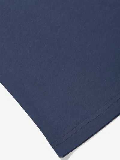 New Balance Boys Jersey Stacked Logo T-shirt In Blue