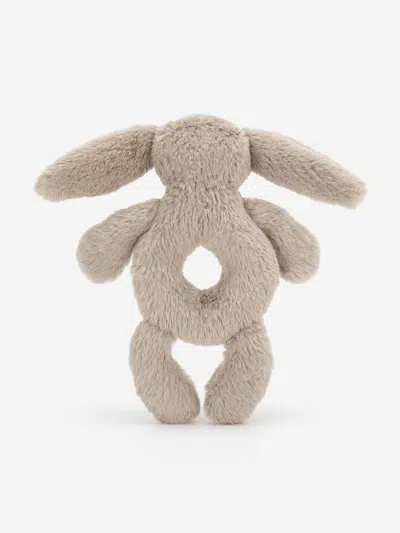 Jellycat Bashful Beige Bunny Ring Rattle In Beige
