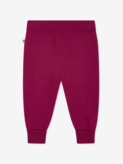 The Bonnie Mob Girls Fern Cabin Knit Joggers In Purple