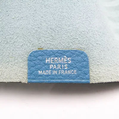 Pre-owned Hermes Hermès Ulysse Blue Leather Wallet  ()