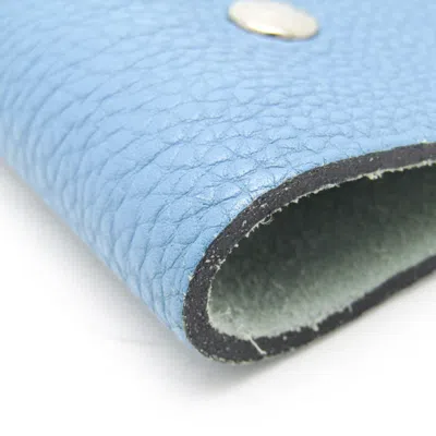 Pre-owned Hermes Hermès Ulysse Blue Leather Wallet  ()