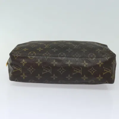 Pre-owned Louis Vuitton Trousse De Toilette Brown Canvas Clutch Bag ()