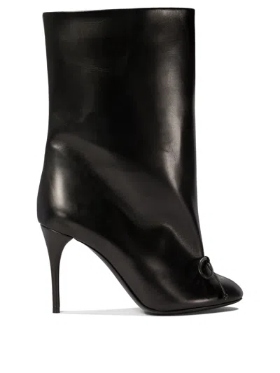 Alaïa Low Black Leather Boots