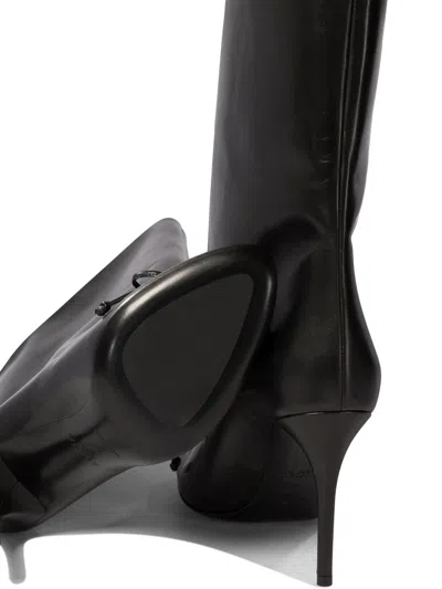 Alaïa Low Black Leather Boots