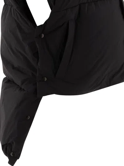 Alaïa Oversize Asymmetric Down Vest Jackets Black