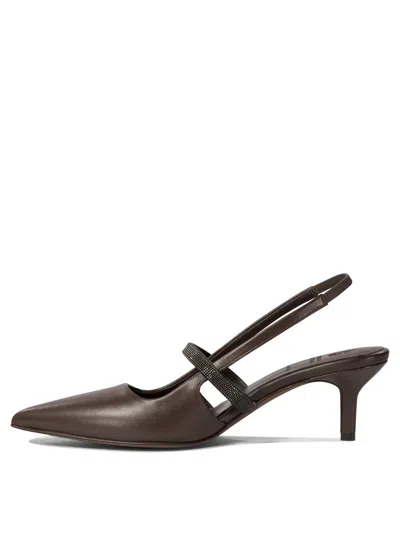 Shop Brunello Cucinelli "city" Slingback