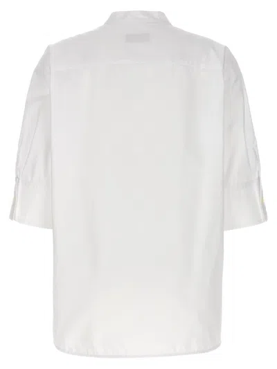 Alberto Biani White Tuxedo Shirt In White