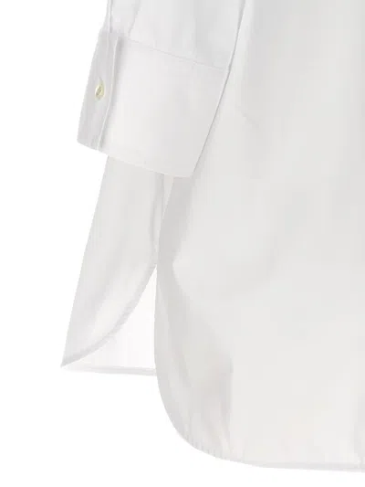 Alberto Biani White Tuxedo Shirt In White