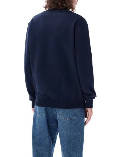 Shop Ami Alexandre Mattiussi Ami Paris Ami De Coeur Sweatshirt In Nautic Blue