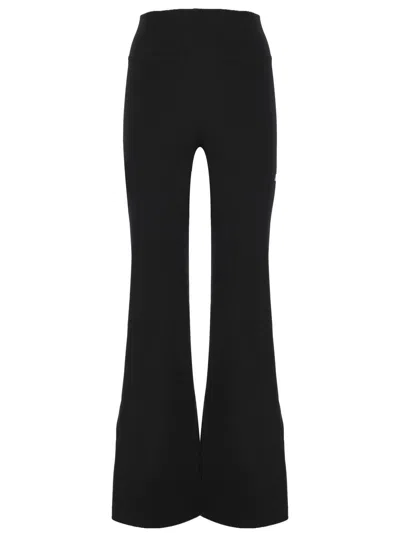 Shop Balenciaga Trousers In Black/reflective