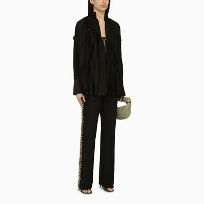 Shop Ferragamo Caftan Shirt In Black