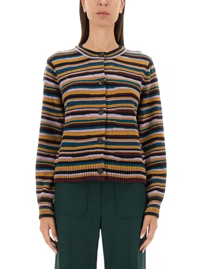 Shop Ps By Paul Smith Ps Paul Smith Jersey With Logo In Multicolour