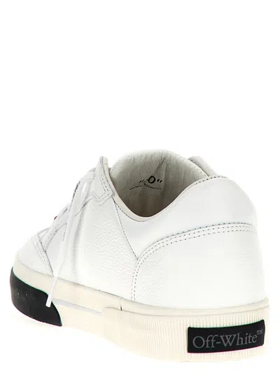 Off-white White New Low Vulcanized Leather Sneakers In Multicolor