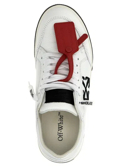 Off-white White New Low Vulcanized Leather Sneakers In Multicolor